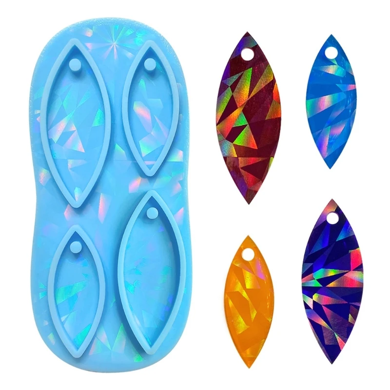 

Colorful Resin Mold Earrings Silicone Mold DIY Pendant Resin Mold