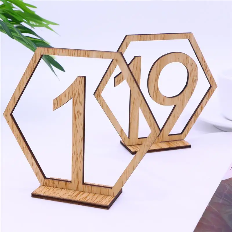 

20pcs Wedding Table Numbers Seat Cards Table Number Signs Place Holder Wedding Table Number Cards for Wedding Party Decoration