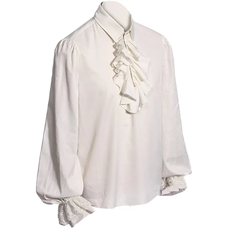 puffy white shirt mens