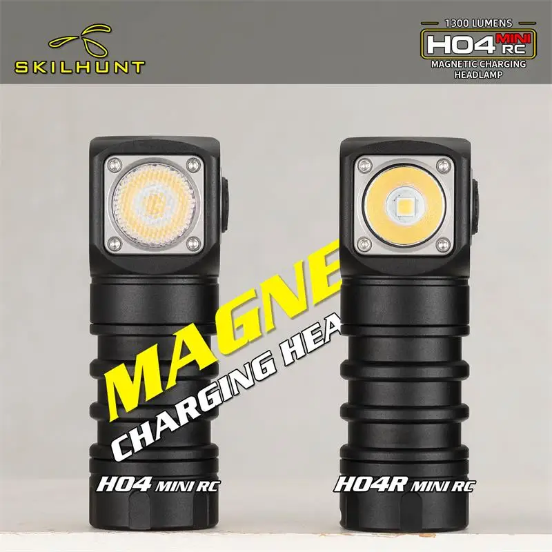

SKILHUNT H04R RC Мини налобный фонарь 1300 люмен