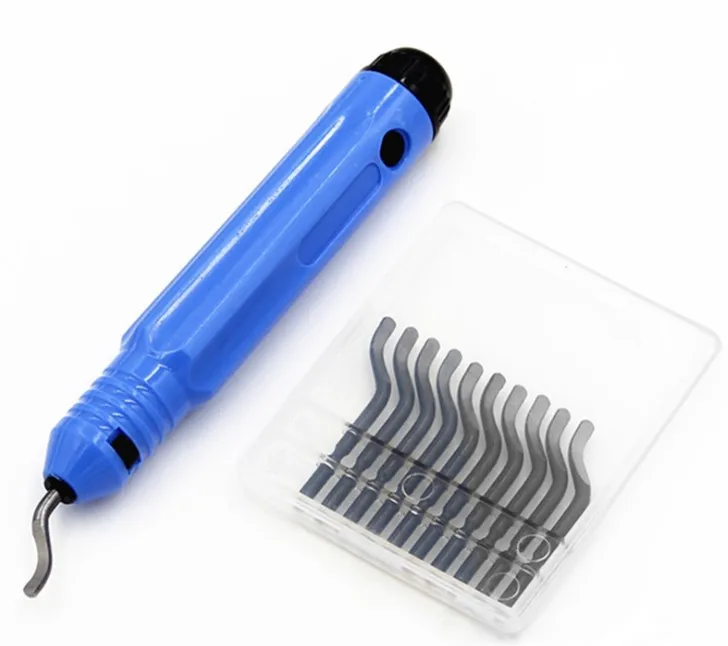 

11 Pcs/Set Manual Burr Trimming Tool Set With Plastic Box Deburring Scraper Trimmer Head Tool Set Professional Hand Cutting Tool