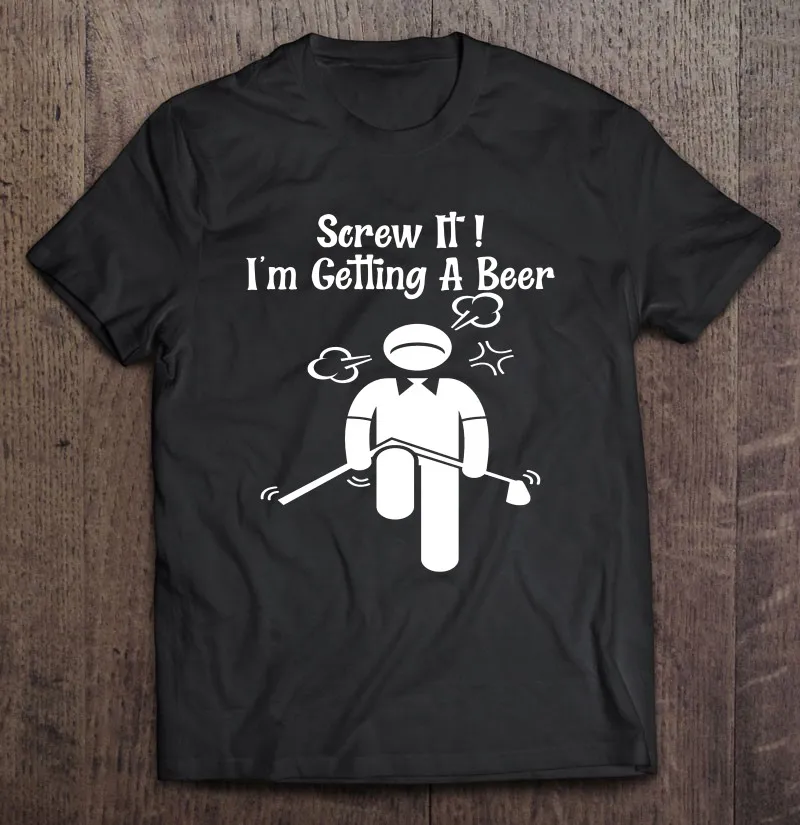 

Футболка с надписью «I'm Get A Beer» для гольфа, Мужская одежда, футболки с короткими рукавами, мужская одежда
