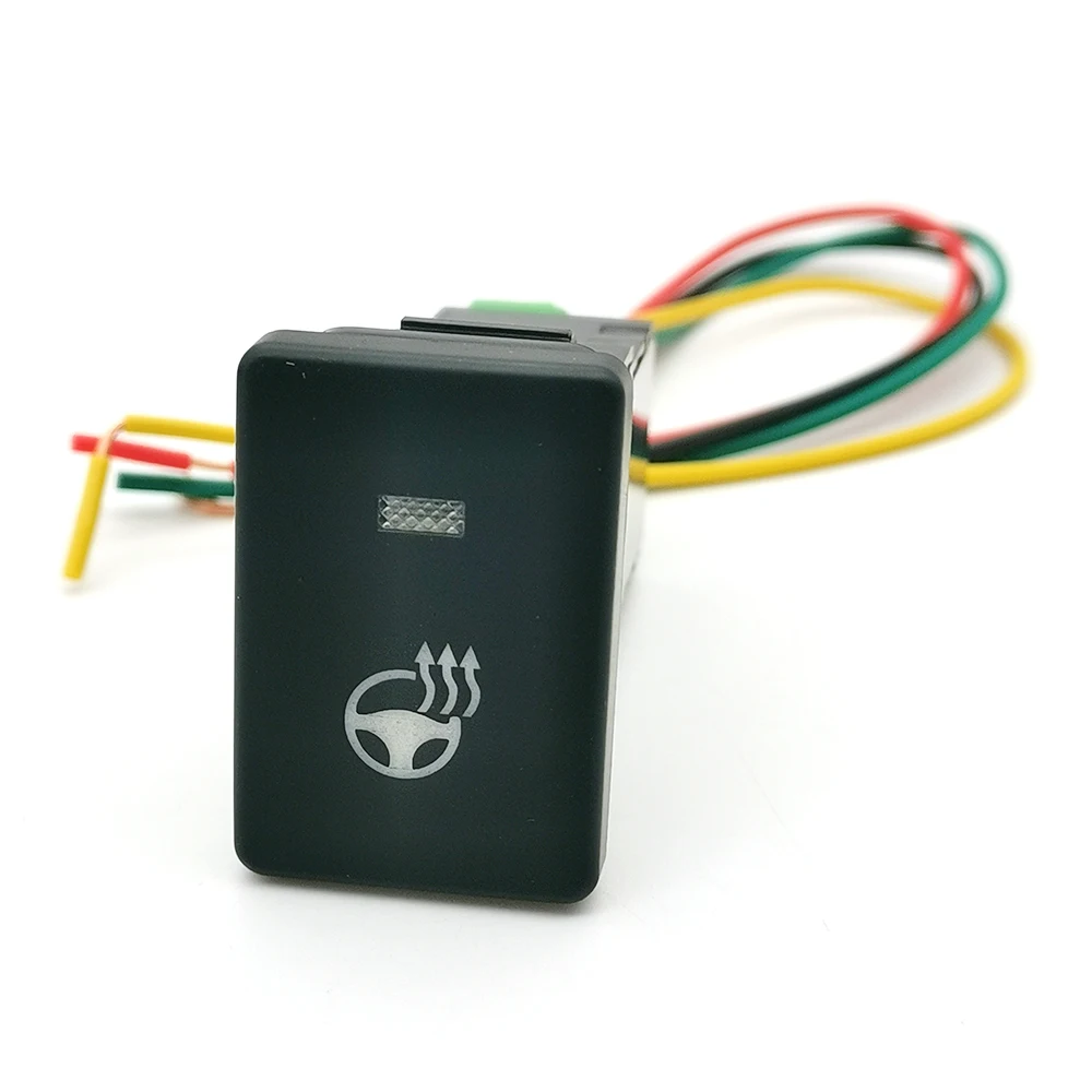 

Кнопка включения/выключения обогрева сидений, зеркал заднего вида и руля с проводом для Toyota Camry, Prius, Corolla, Prado