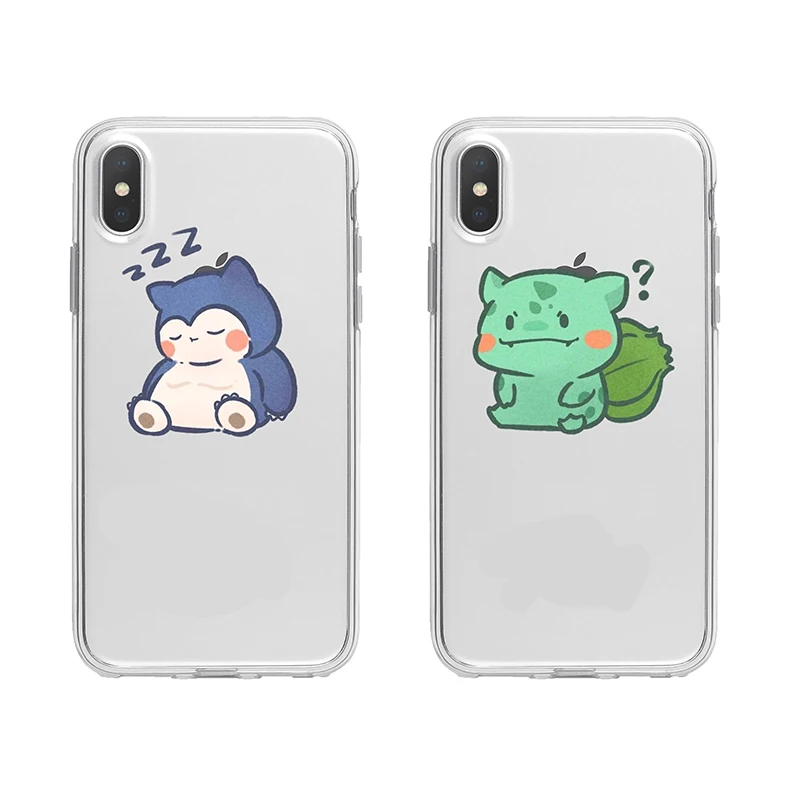 

Pokemon Pikachu Phone Case For IPhone 11 12 Pro MAX 7 Plus XS XR XS Max 13 Pro 7 8 6S transparent phone c Hot Silicone Case Gift