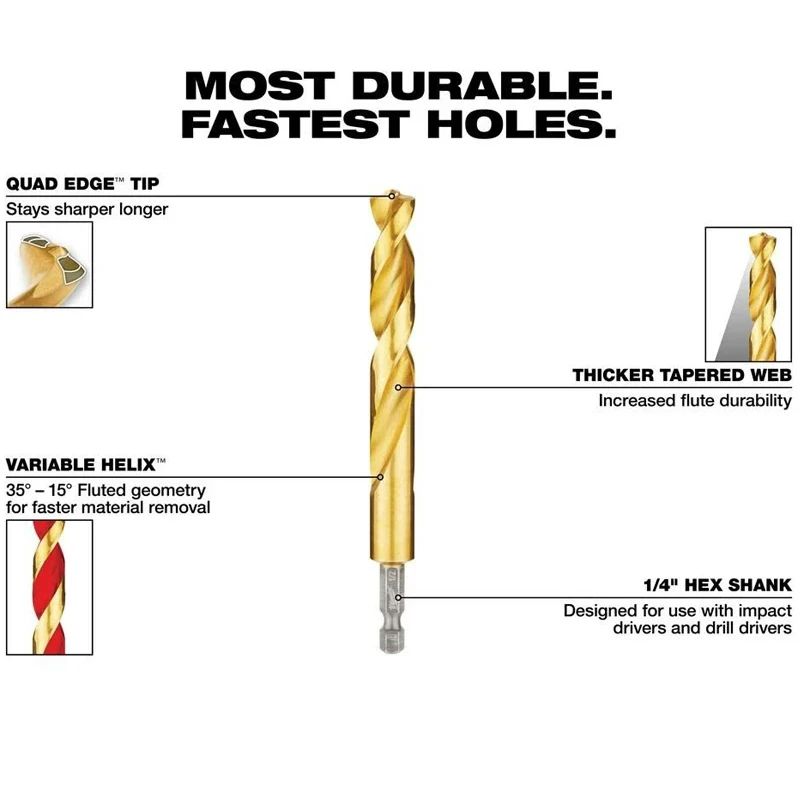 Комплект долговечных сверл Milwaukee 48-89-4859 10 шт