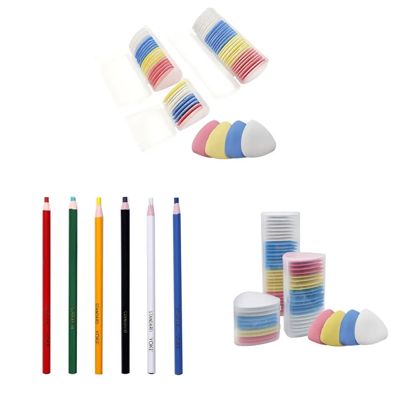 Tailors Chalk Multicolor Fabric Chalk Erasable Sewing Marker Patchwork Clothing Pattern Tool DIY Needlework Accessories