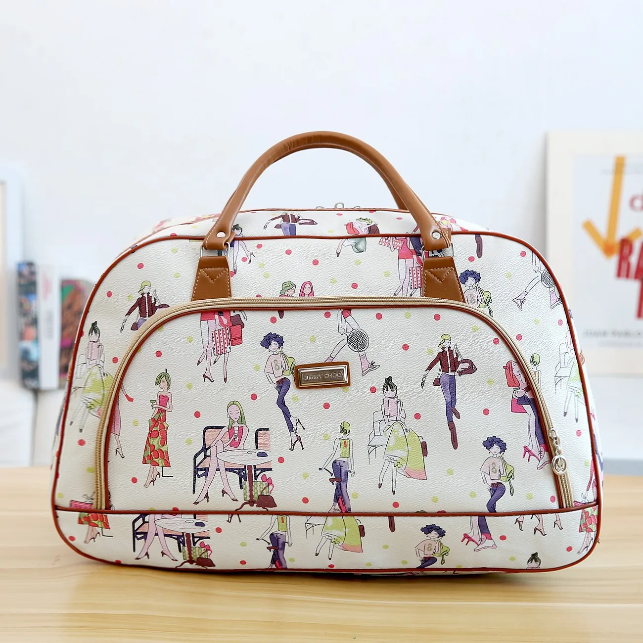 Large Capacity Trave Luggage Bag Women Weekend Trip Water Proof Clothing Cosmetic Toiletries Organize Shoulder Handbag Accessory