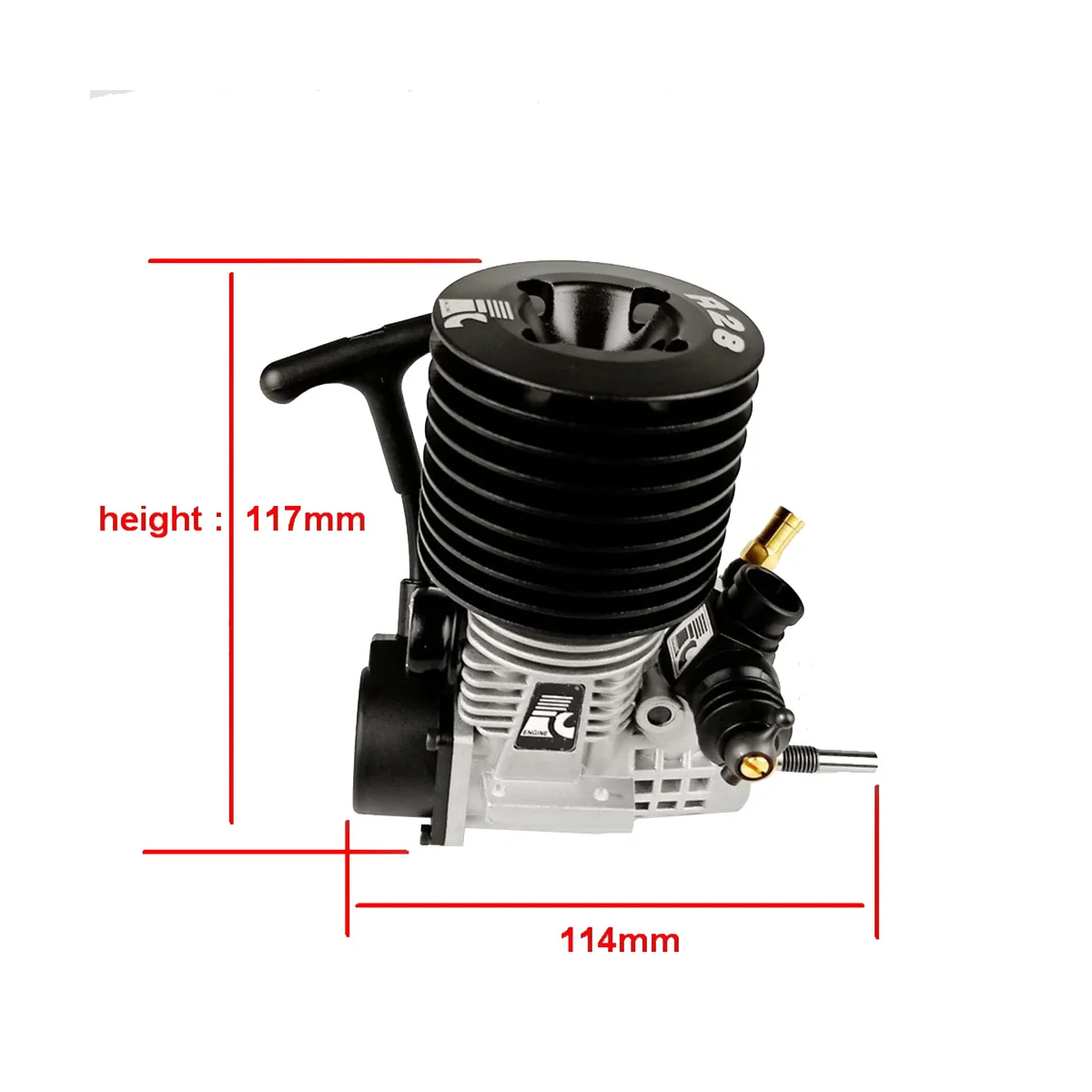 Метаноловый нитродвигатель автомобиля для радиоуправляемого 1/8 Truggy 28 двигатель 4