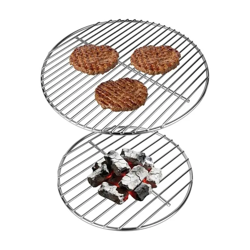 Фото Набор решеток для гриля ABKY-Cooking Grate 13,5 и 10,5 дюймов - подходит для решеток Weber 14 дюймов Smokey Joe Silver и Gold Tuck-N-Carry. №1