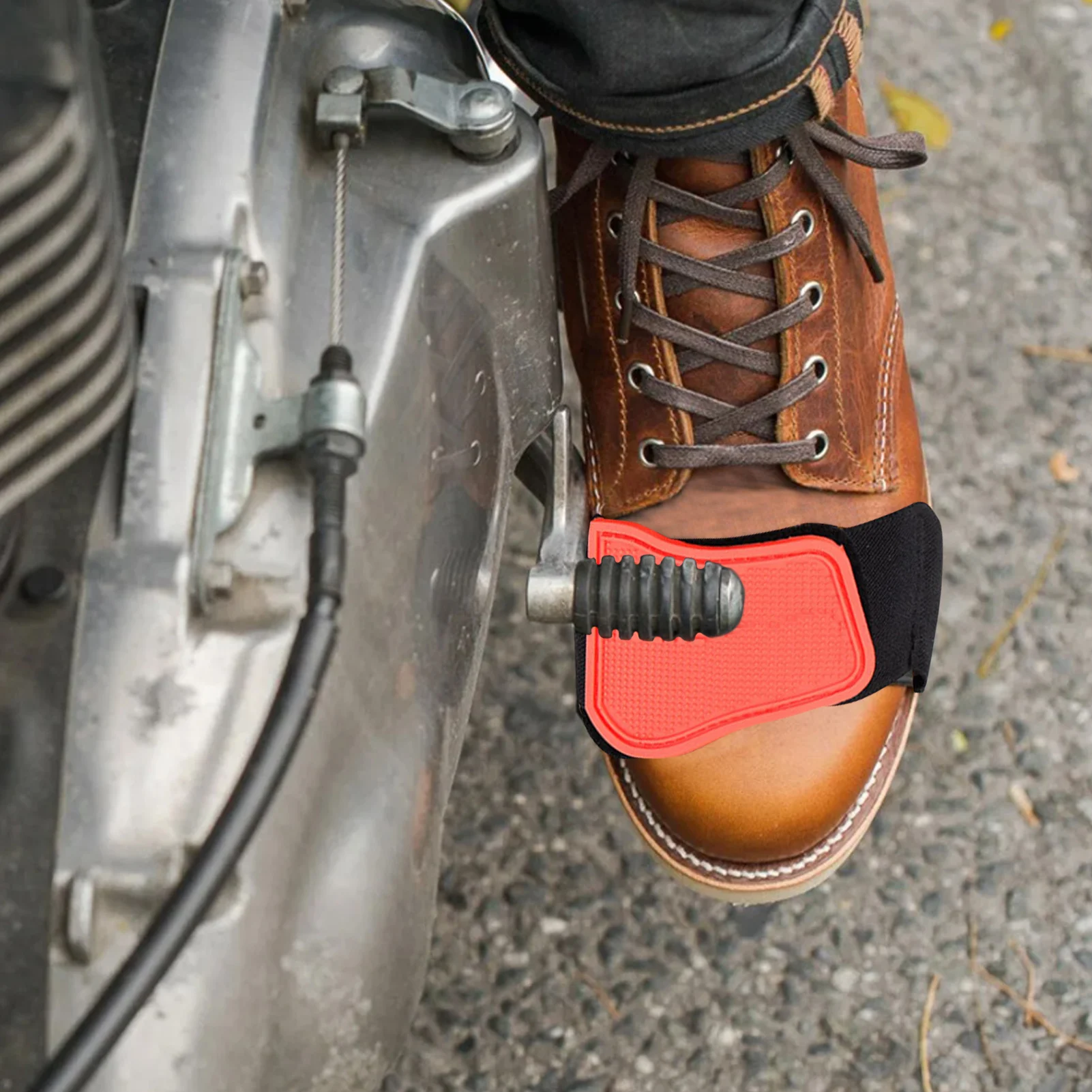 

Motorcycle Shift Pad Shoe Boot Protector Cover Adjustable Wear-proof Non-slip Protective PVC Motorcycle Parts Gear Shifter Guard