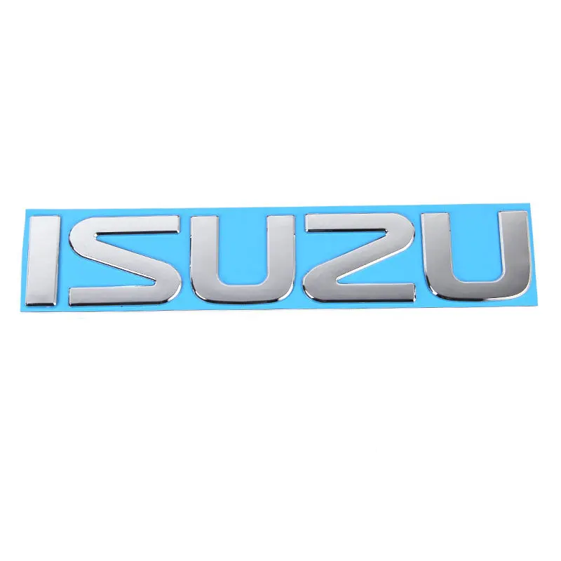 

Передний значок ISUZU с большой буквой, автомобильные наклейки для ISUZU D-MAX I II WFR VAN NFR ATV TROOPER, наклейка на голову, логотип, аксессуары для ремонта