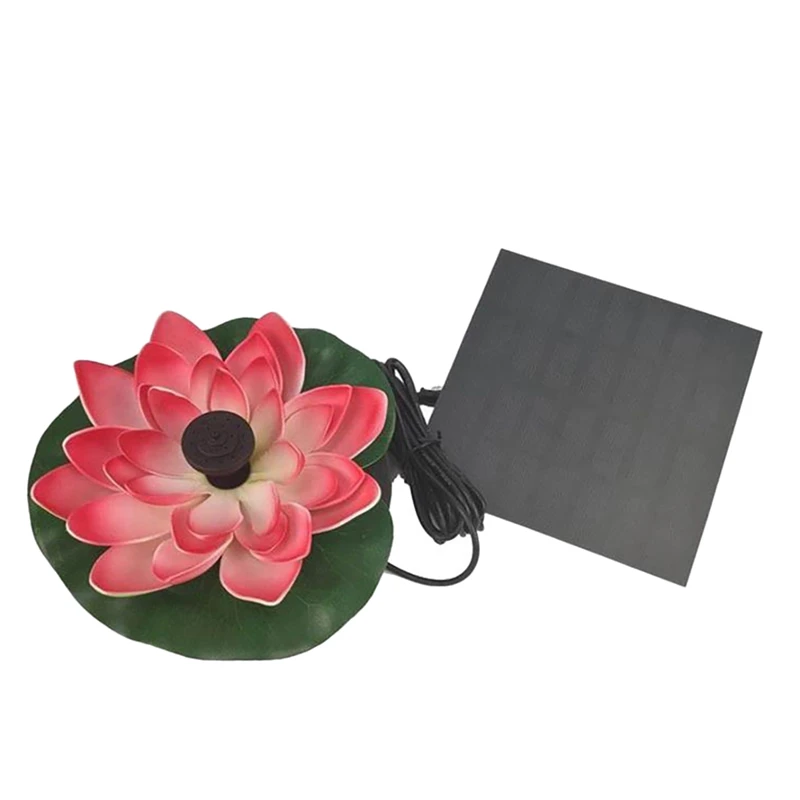 

Solar Power Pump,Water Lily Bird Bath Fountain, Artificial Floating Lotus Flowers Brushless Pumps For Fish Pond Garden