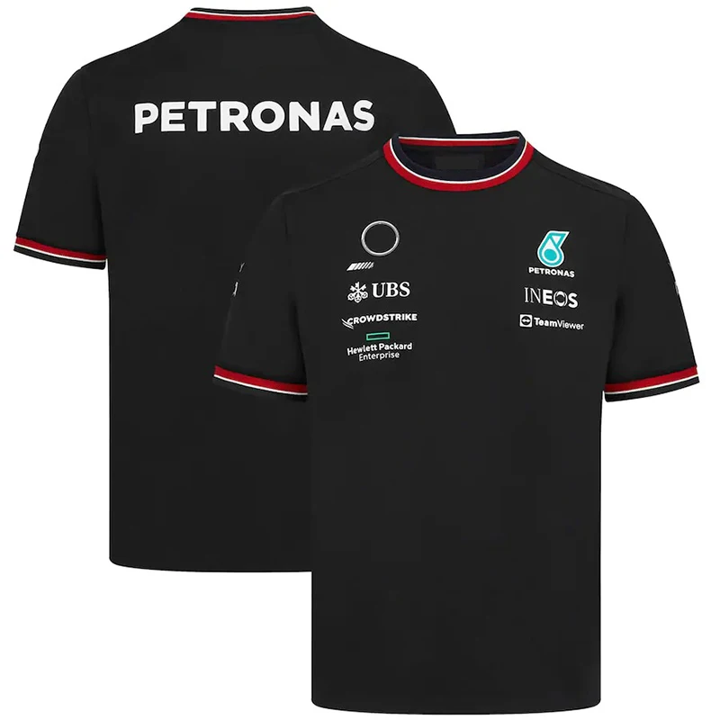 

2023 Summer F1 Extreme Formula Men's Short Sleeve T-Shirt, Breathable Casual Sports T-shirt, Petronas Motorsport Top