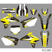 full graphics decals stickers motorcycle background custom number name for suzuki rmz450 rmz 450 rm 450z 2005 2006