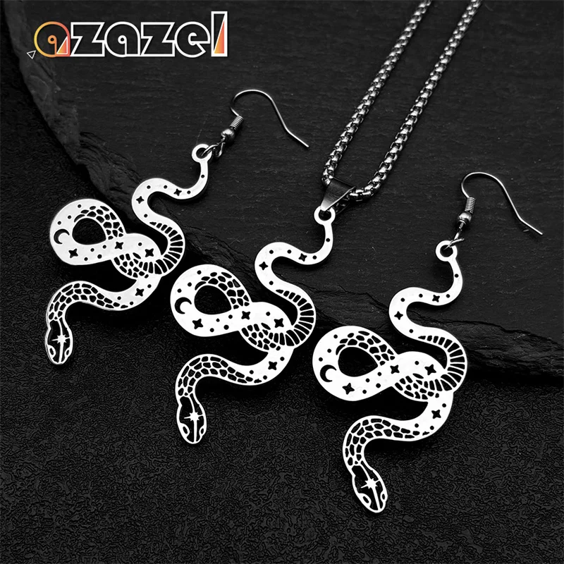 Комплект из колье и серёг нержавеющей стали