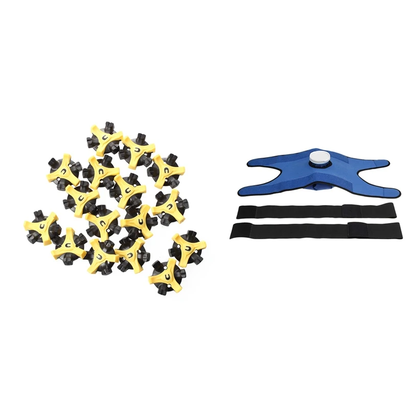 

16Pcs Universal Nonslip Nail For Golf Shoe & 1 Set Ice Bags With Straps, Hot Cold Therapy Reusable Ice Ba