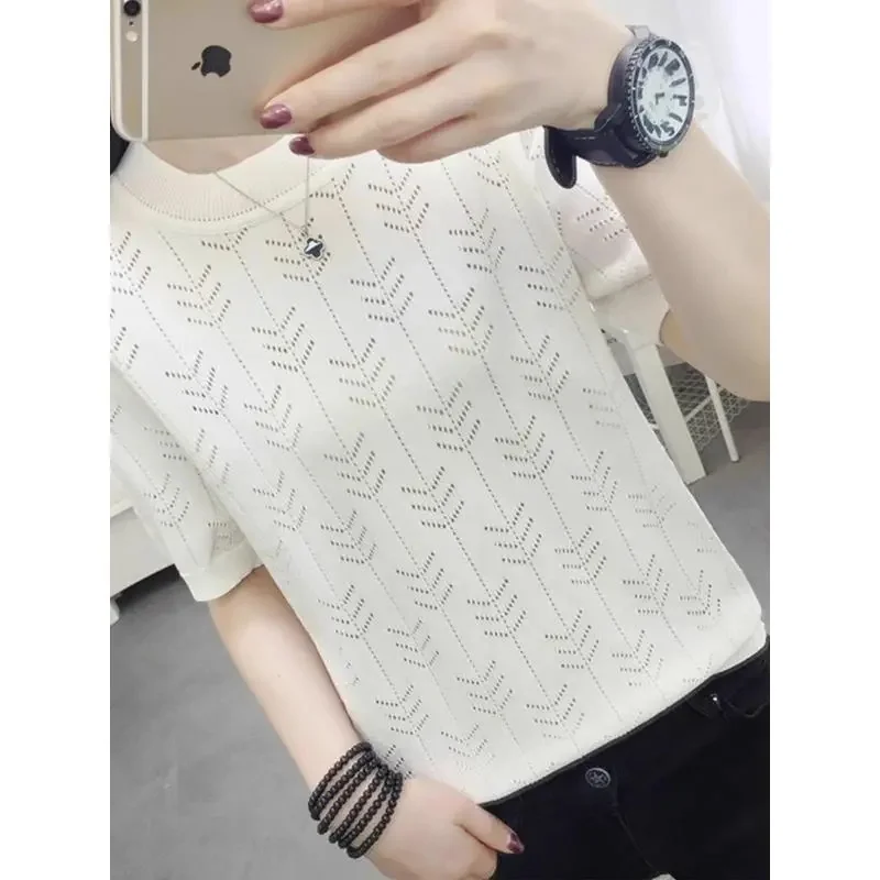 Новинка 2024 женский свитер на весну и лето базовый пуловер с круглым вырезом