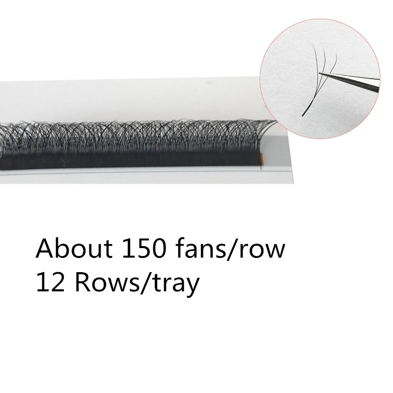 W форма накладные ресницы натуральные 3D клеверные Ресницы C/D 0 05 07 мм супер мягкие