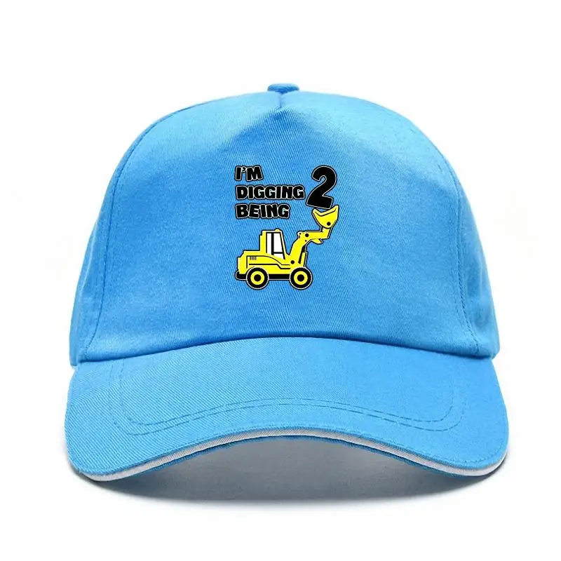 

2nd Birthday Bulldozer Construction Party 2 Years Old Boy Toddler Kids Baseball Cap Summer Outdoor New Fashion Baseball Cap