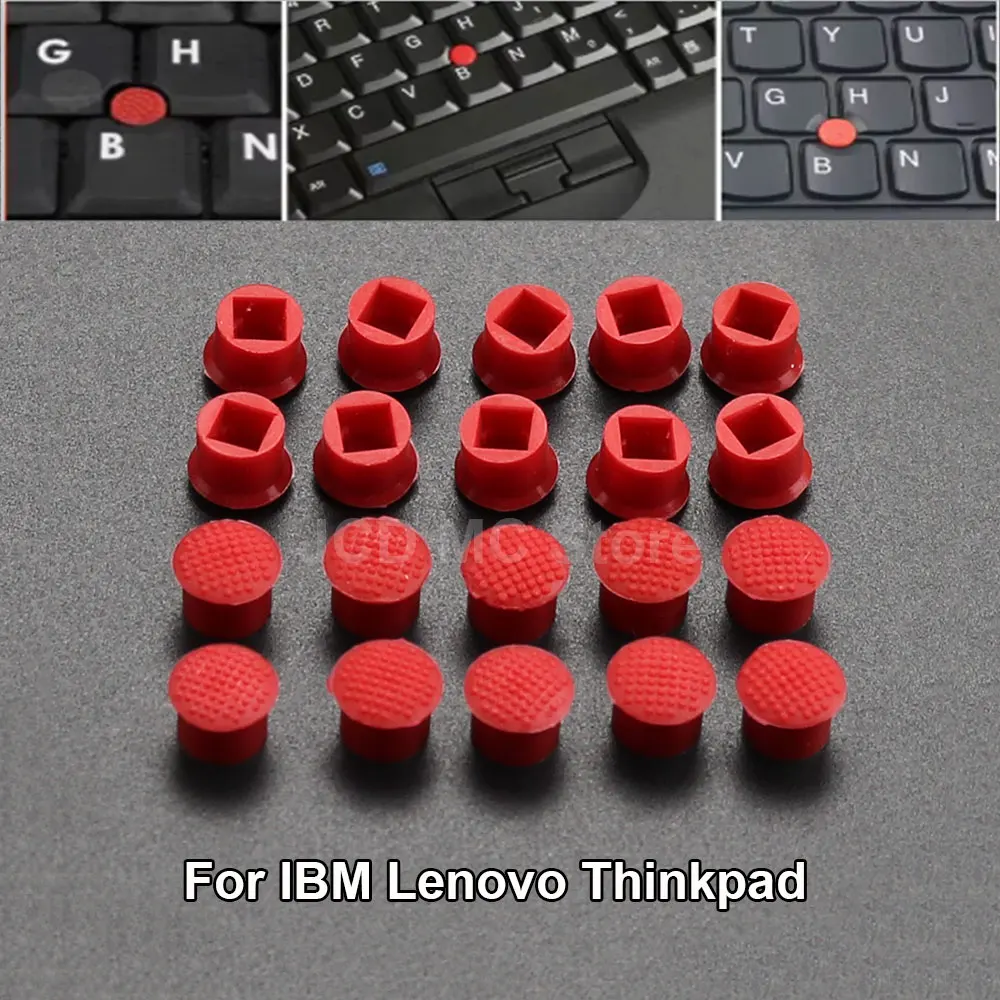 Фото 10 шт., колпачок для мыши и ноутбука с указателем TrackPoint для Lenovo IBM Thinkpad X200 X201T X22 DELL HP Elitebook 4x4 мм, красная резиновая крышка с кнопками №1