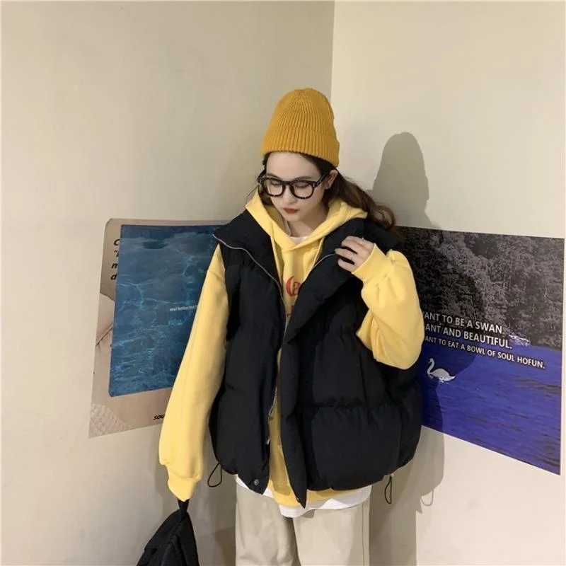 Internet Celebrity Short down Coat Vest Women's Winter 2022 New Loose Cotton-Padded Coat Slimming Thickened Cotton-Padded Coat