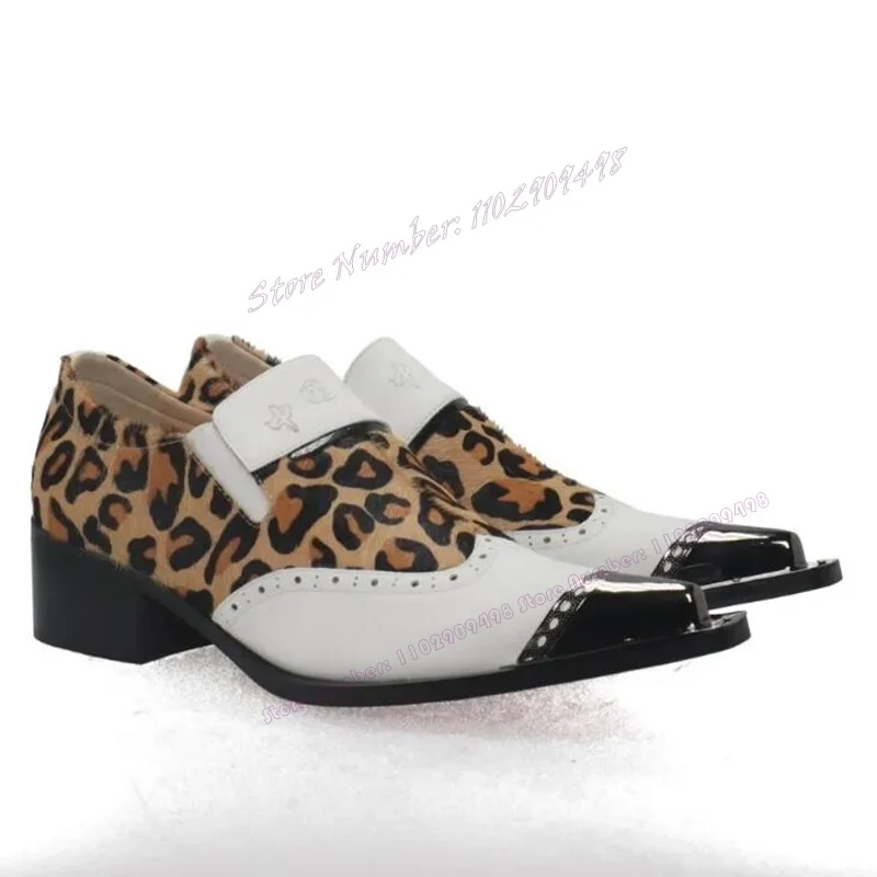 Мужские ковбойские лоферы с острым