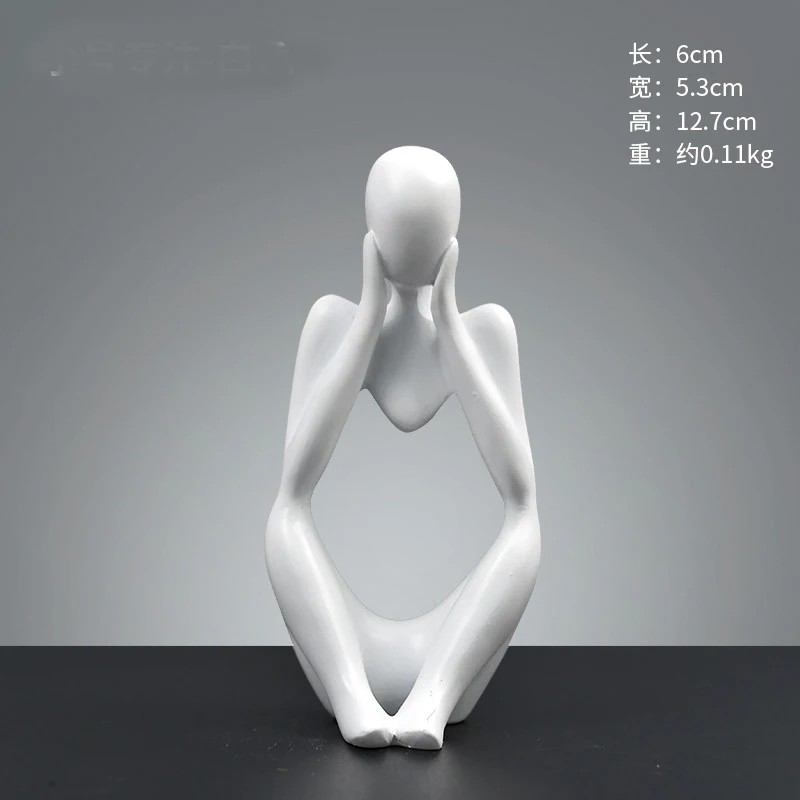 Мини-фигурка абстрактный герой статуя из смолы скульптура Декор для дома
