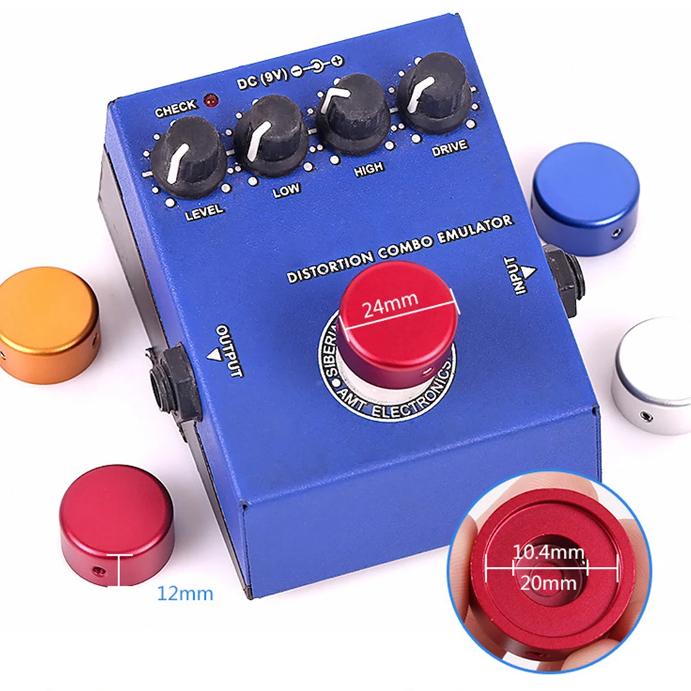 

1set Guitar Effect Pedal Foot Nail Cap Foot Switch Topper Knob Replacement Footswitch Protector Accessorie With Wrench Tool