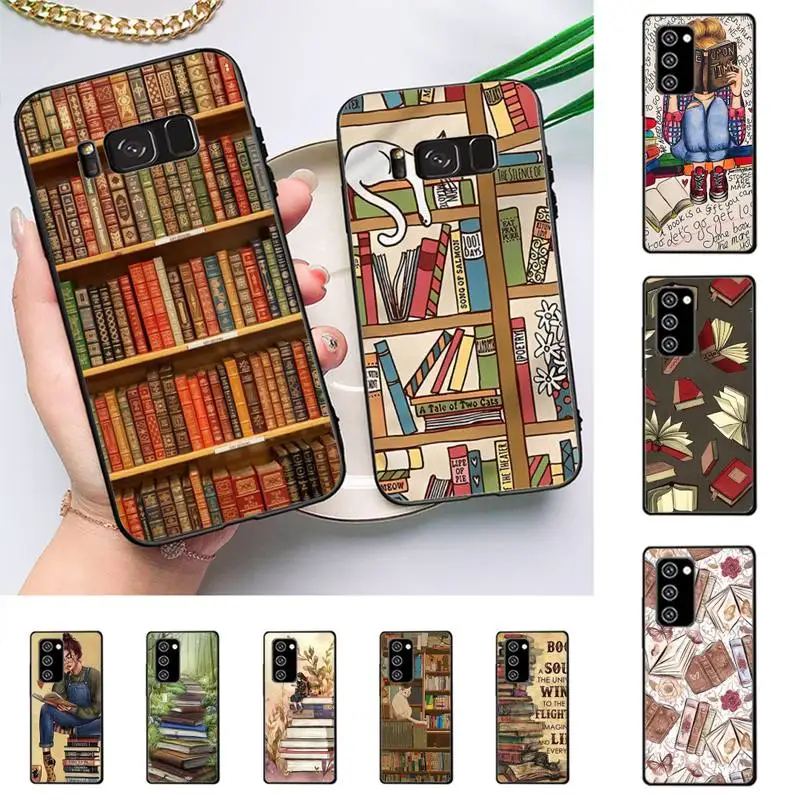 

RuiCaiCa Read Books illustration Phone Case For Samsung Galaxy Note 10Pro Note 20ultra cover for note20 note 10lite M30S Back
