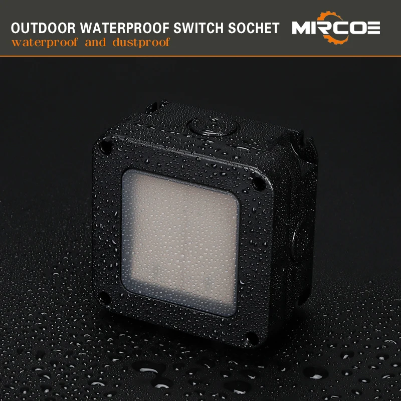 

Outdoor Waterproof Switch IP66 Park Swimming Pool Rainstorm Splash Proof Industrial Power Two Position Wall Switch