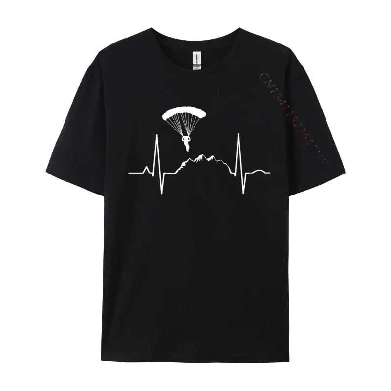 Skydiver Parachutist Heartbeat Модные мужские топы Рубашки Ski Лыжный лыжный компьютерщик - Цена: 1299