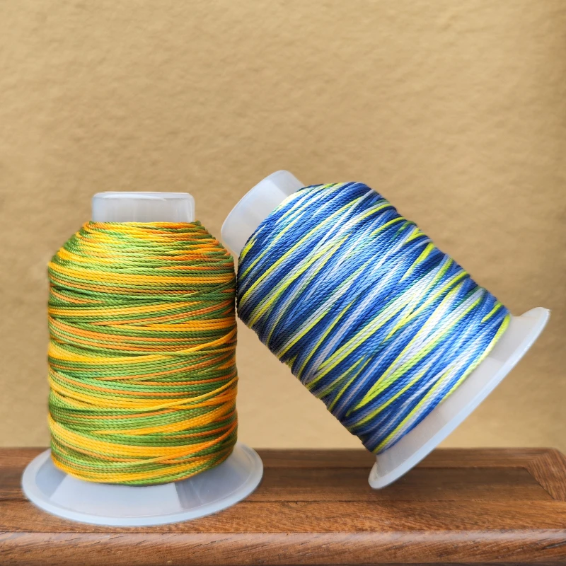 

200M/1MM Handwoven Nylon Rope Matte Rope Jade Thread DIY Jewelry Accessories Material Section Dyeing Gradient Knitted Gift