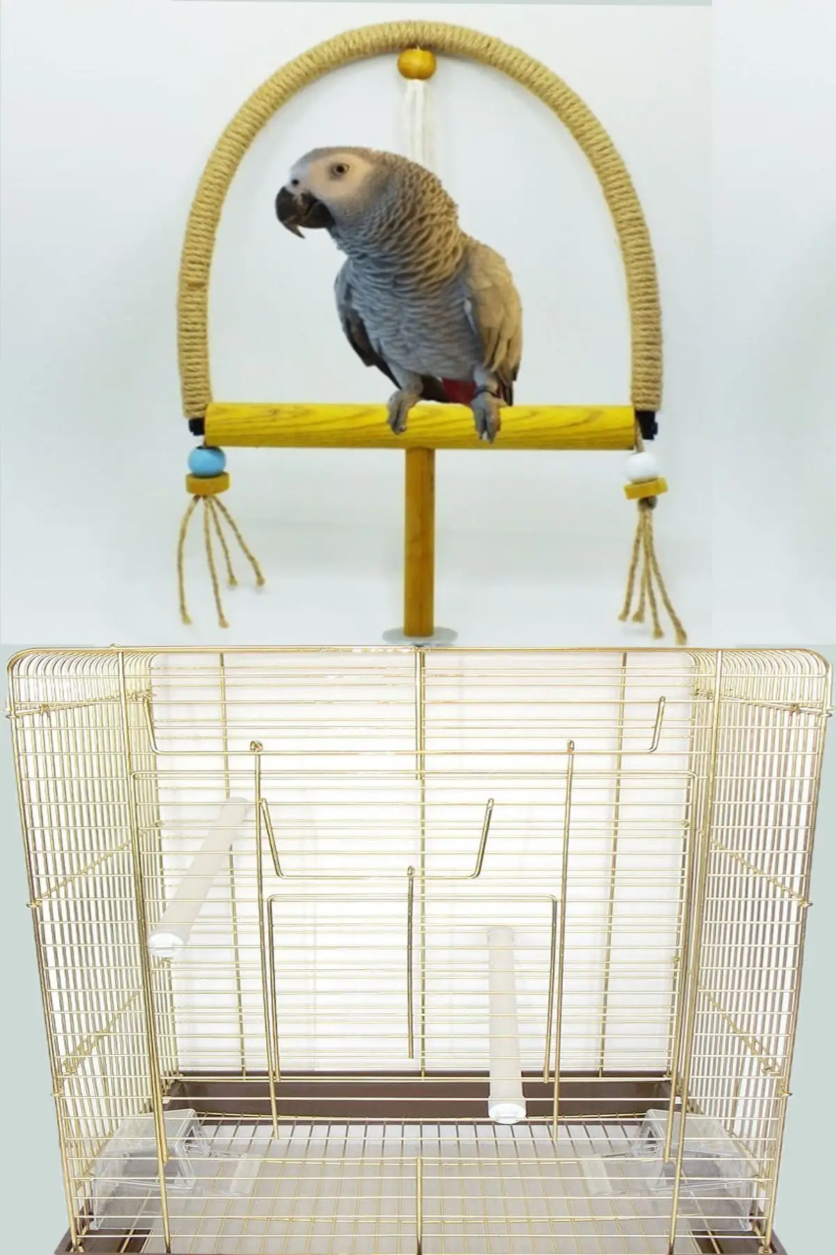 

Birds Pets Toys Parrot tunnel on cage