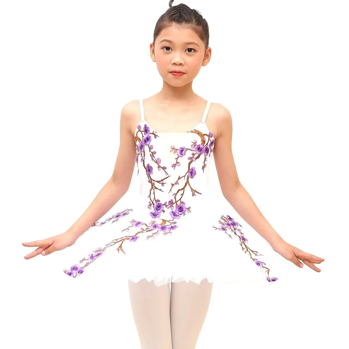 Балетное платье юбки-пачки для девочек танцевальное милые костюмы выступлений