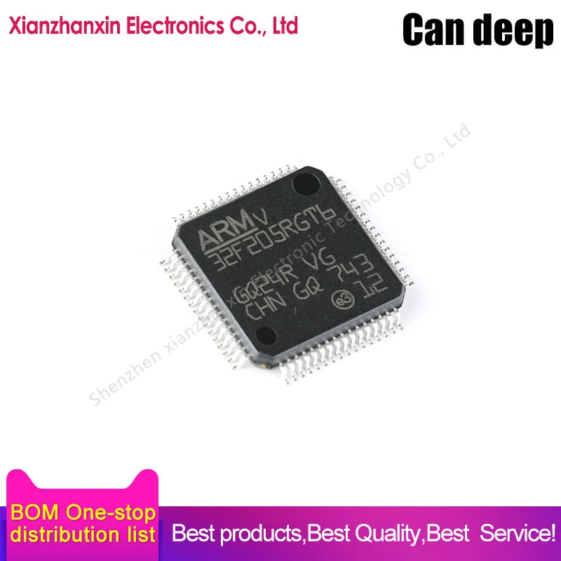 

1pcs/lot STM32F205RGT6 32F205 205RGT6 LQFP-64 32-bit microcontrollers MCU