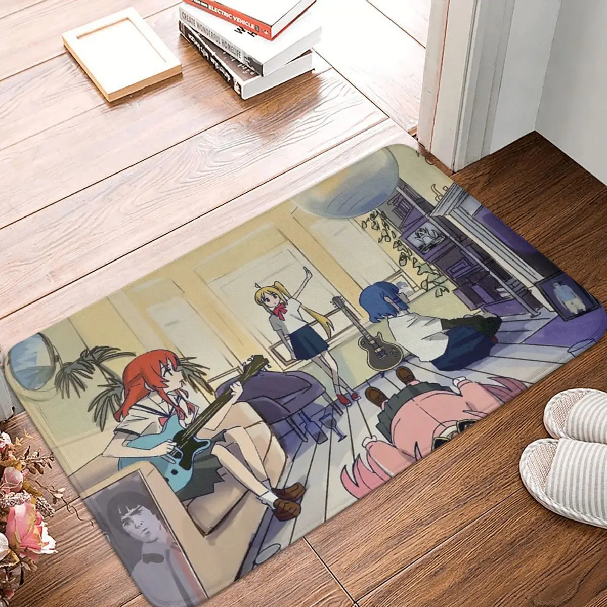 

BOCCHI THE ROCK Bedroom Mat Discussion Doormat Flannel Carpet Outdoor Rug Home Decoration