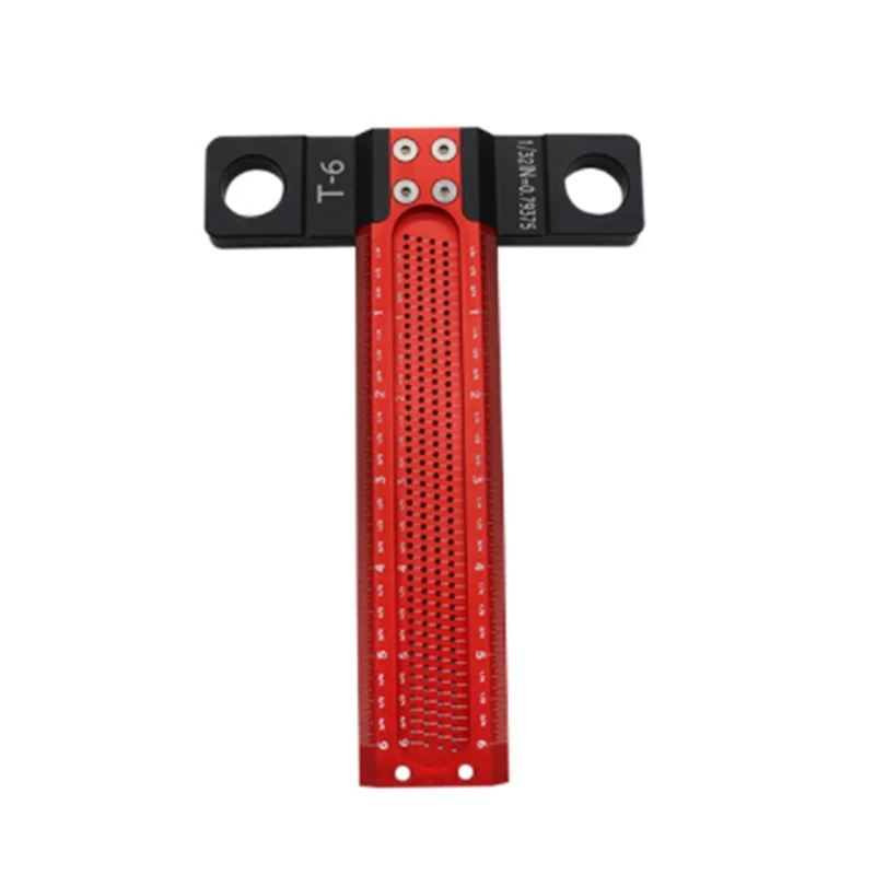 

Precision Marking T-Rule Aluminum Alloy Woodworking Scribe Crossed-Out Line Drawing Marking Gauge
