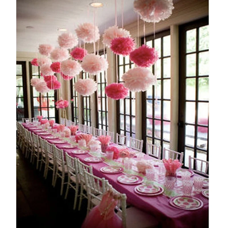 

12pcs Party Decoration Colorful Paper Flower Ball Set Birthday Party Annual Meeting Arrangement Wedding Craft Decoration