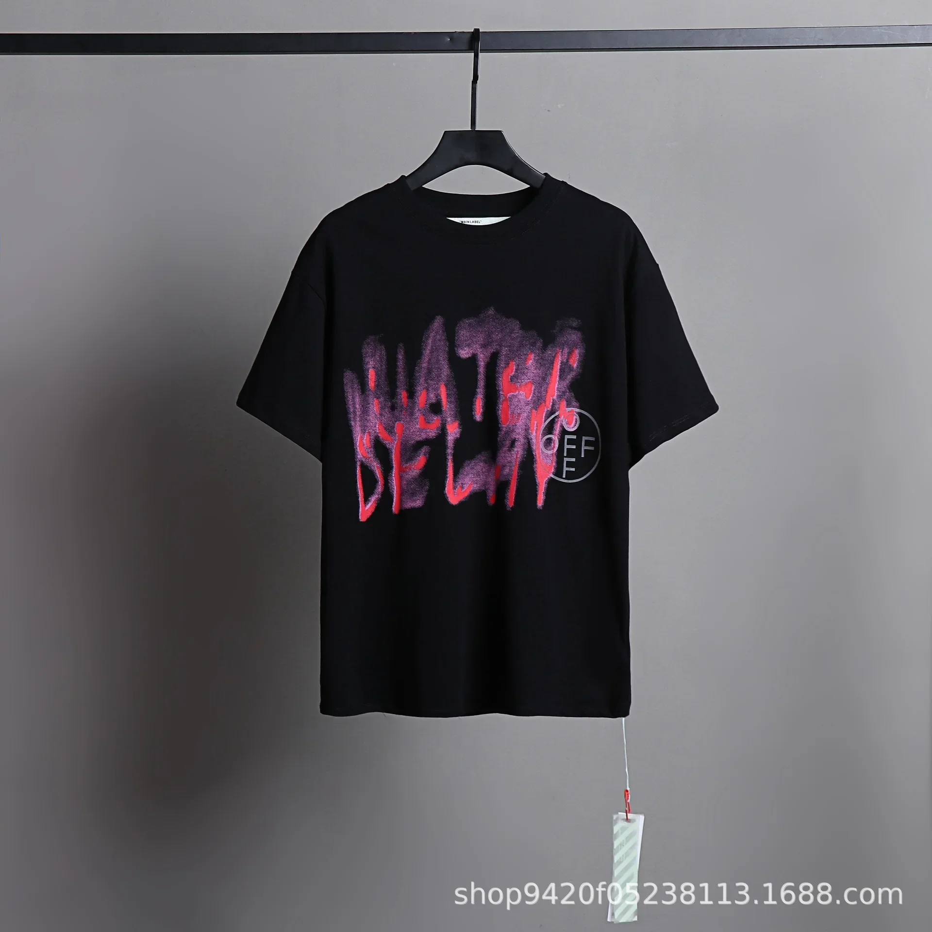 

New Off White Early Spring High Edition OW Graffiti Letter Arrow Pattern Short Sleeve T-shirt for Men and Women T Shirt