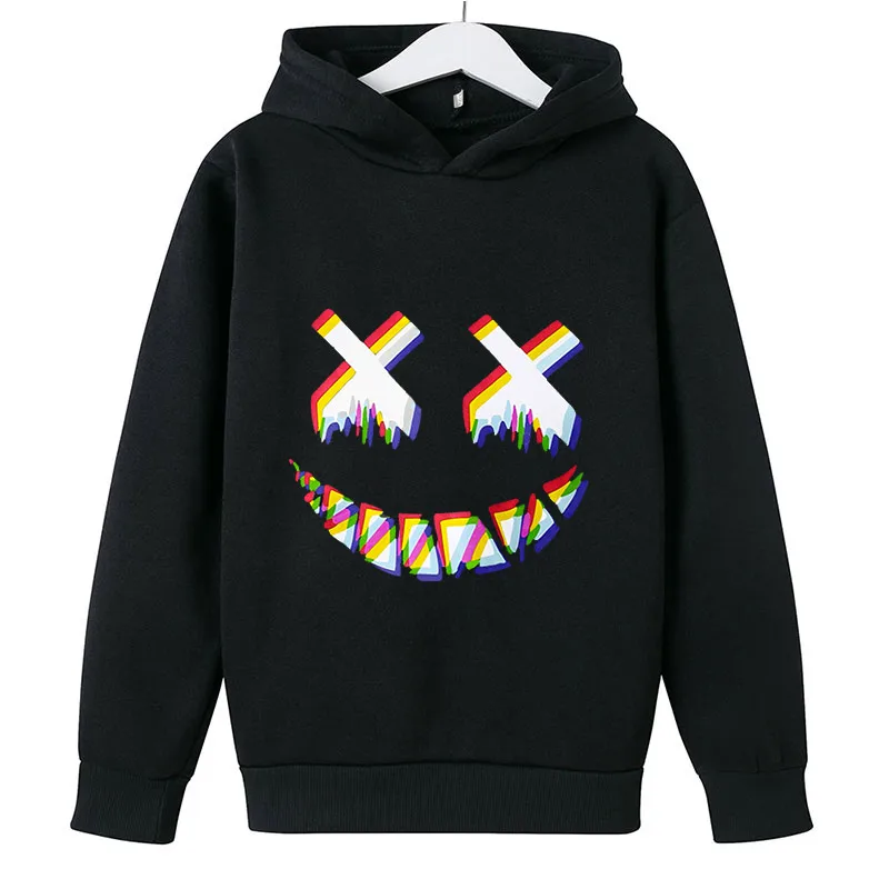 

Pullover For Baby Boys girls Kids Fashion horror Face Cotton Long Sleeve Sweatshirt Cool school leisure Cartoon Hoodies
