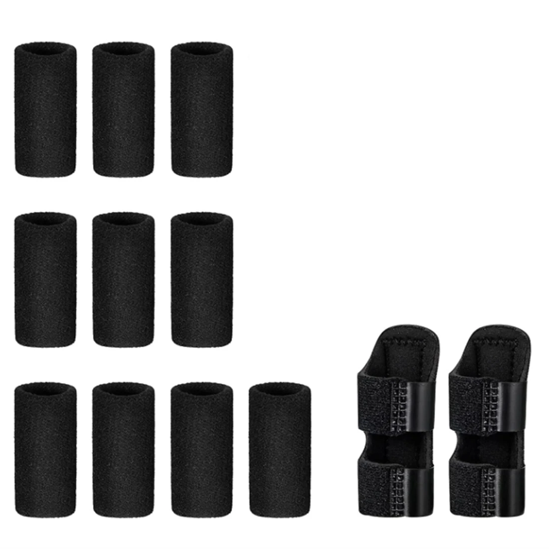 

12 штук набор шин для пальцев для среднего пальца ортопедический указательный палец для иммобилизации пальцев