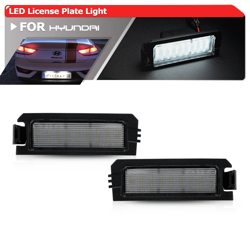 

Fits For Hyundai Tucson NX4 2020-2022 Kia K5 DL3 2019-2021 K7 YG 17-21 Error Free Led License Plate Lights Auto Parking Tag Lamp