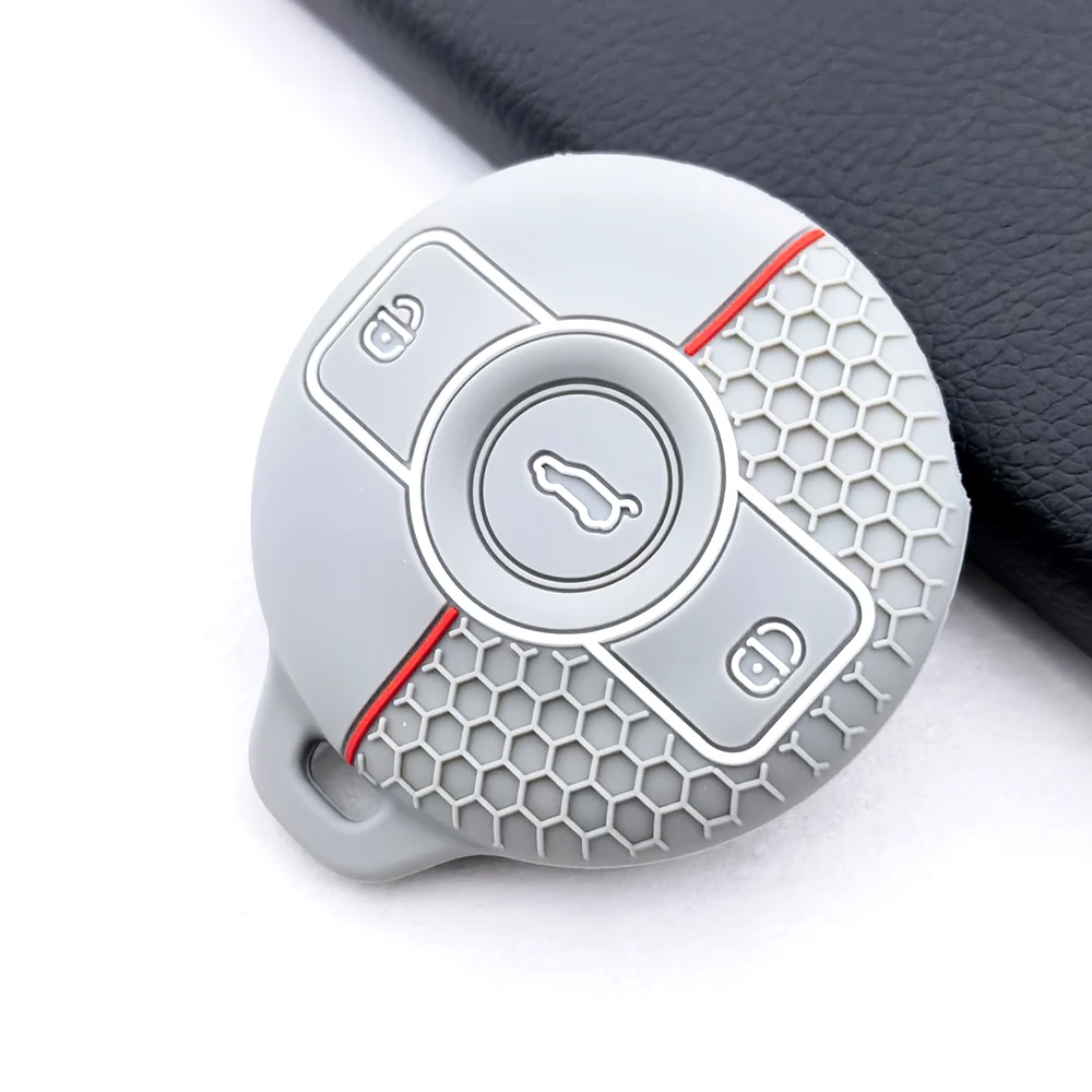 

Для Mercedes Benz SMART Fortwo 1 BRABUS 1 Benz SMART 2022 2023 3 кнопки силиконовый автомобильный брелок для ключей защитный чехол аксессуары