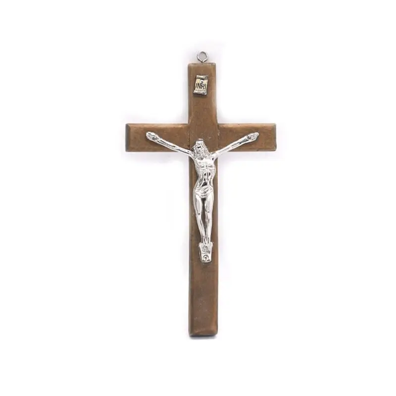 

QIGO 8.5*15cm Wooden Cross Christian Prayer Carrying Cross Gifts