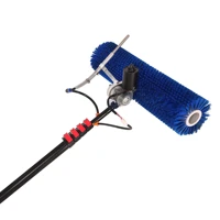 solar panel cleaning washing machine automatic brush with roller brush cleaning
