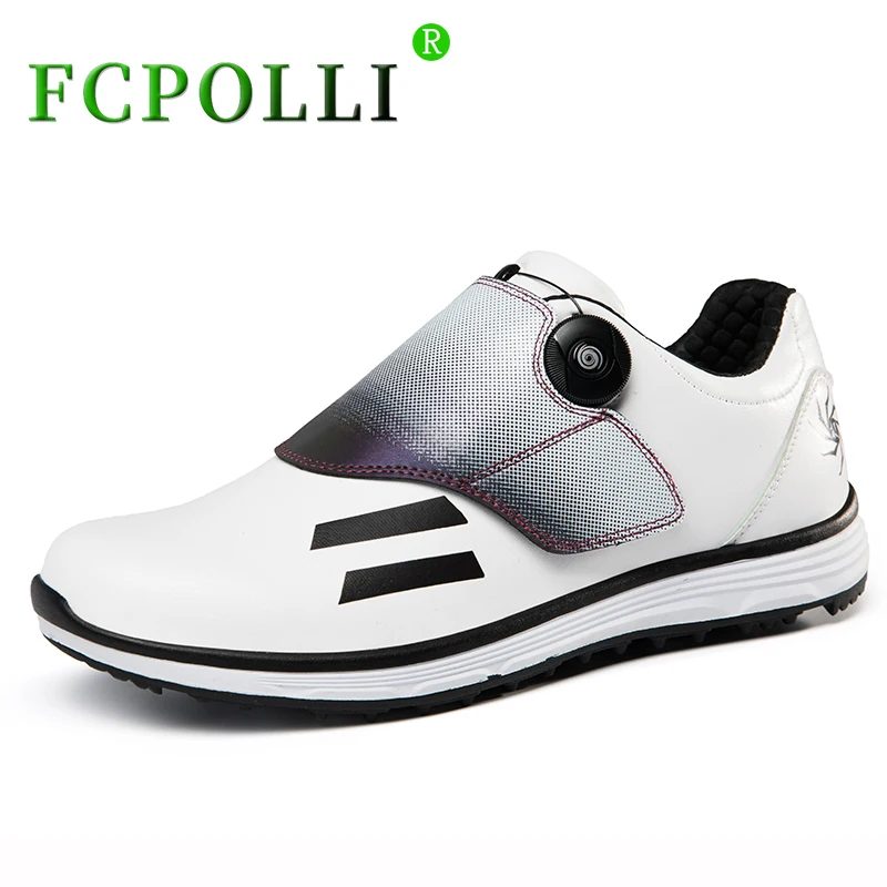 

Golf Shoes for Men Plus Size 45 46 Athletic Shoes Mens Quick Lacing Golf Training for Male Good Quality Golf Sneakers Man