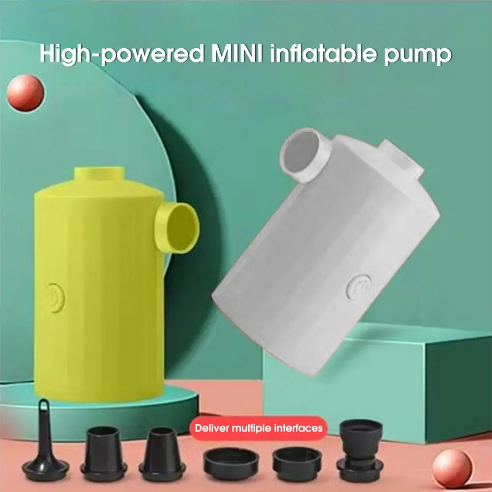 

Mini Draagbare Elektrische Luchtpomp 3600Mah Usb Oplaadbare Outdoor Luchtpomp Power Bank Voor Matras Mat Zwemmen Ring