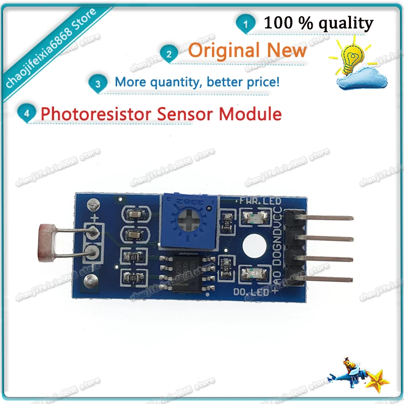 1 шт./лот! 4-контактный фоторезистор сенсорный модуль обнаружение светильник