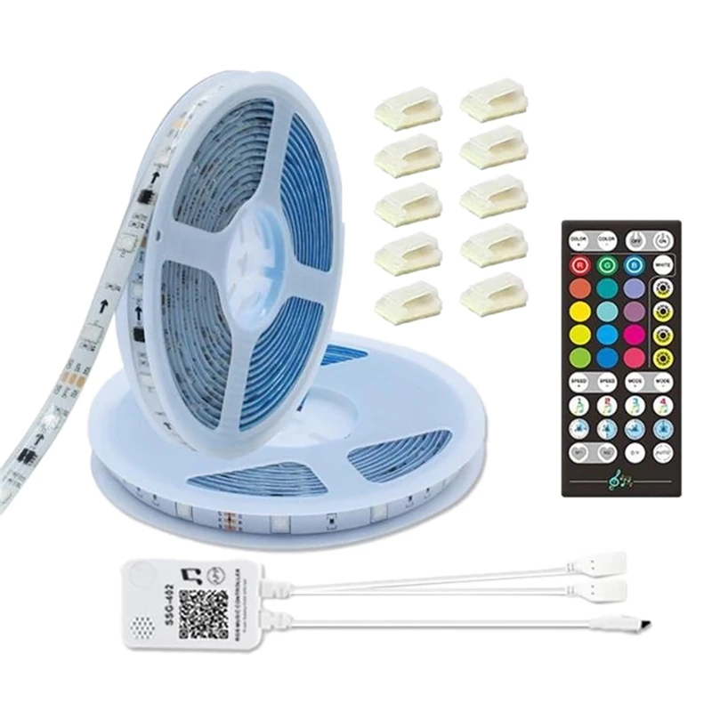 

32.8 футов светодиодный ные лампы для спальни, управление через приложение, изменение цвета музыки светодиодный светодиодные ленты, освещени...