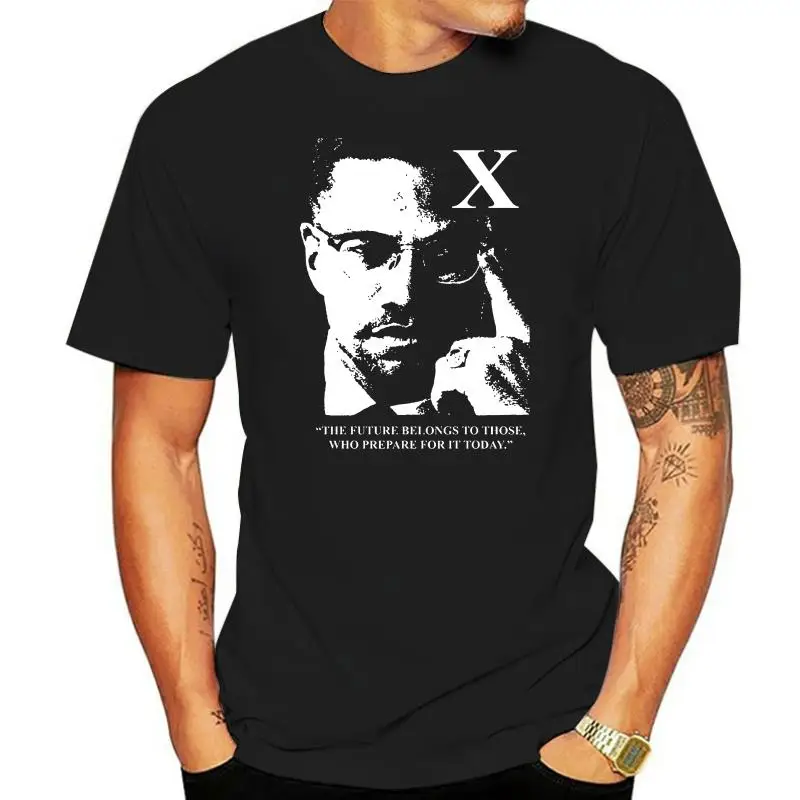 MALCOLM X T SHIRT CIVIL RIGHTS MOVEMENT AMERICA USA